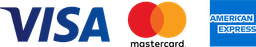 Visa, Mastercard, American Express