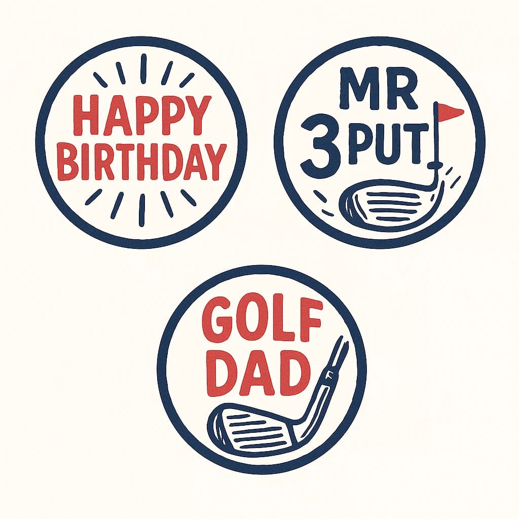 Custom Ball Markers - Set of 3 - Alternative View