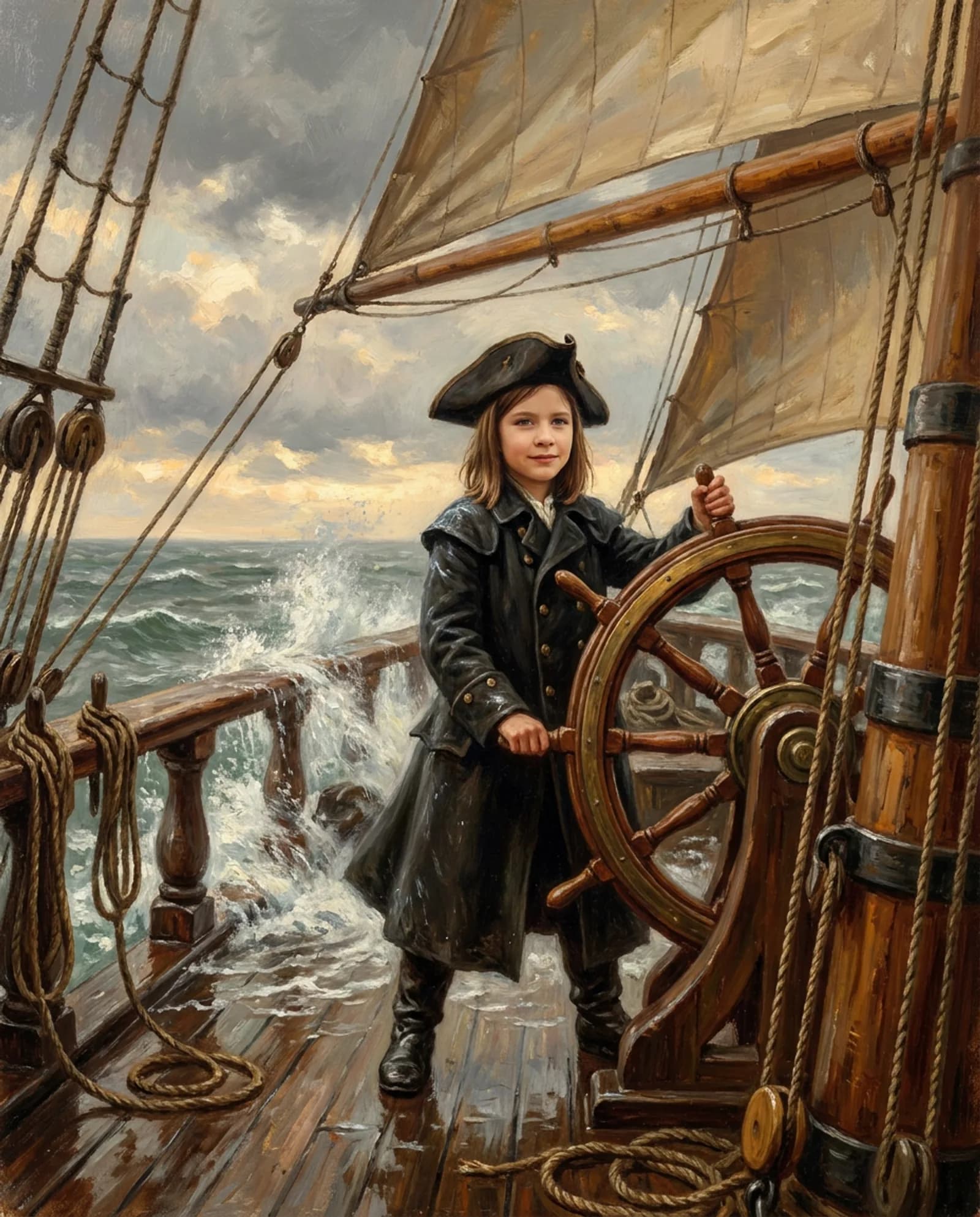 Your child, at the wheel.