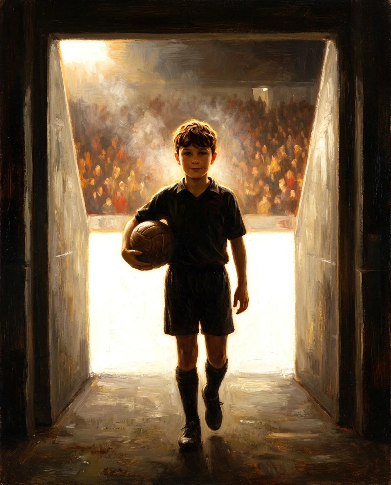 Your child, walking out.