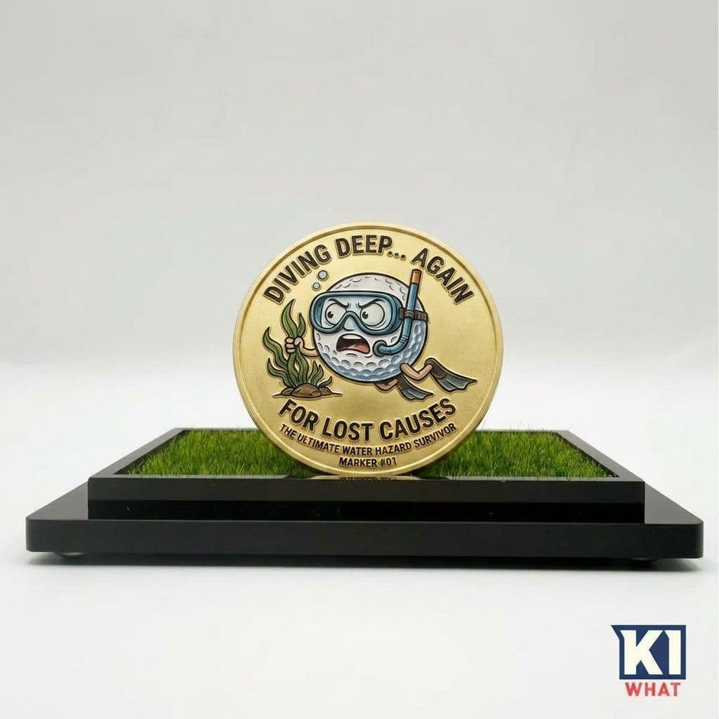 Custom Printed Ball Marker Coin - personalised gift