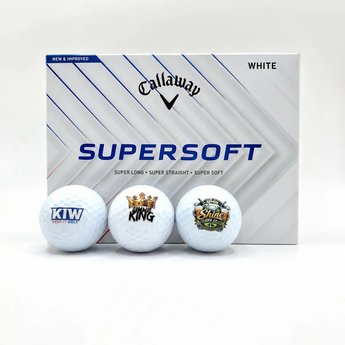 Custom Golf Balls - Callaway Supersoft - Image 1