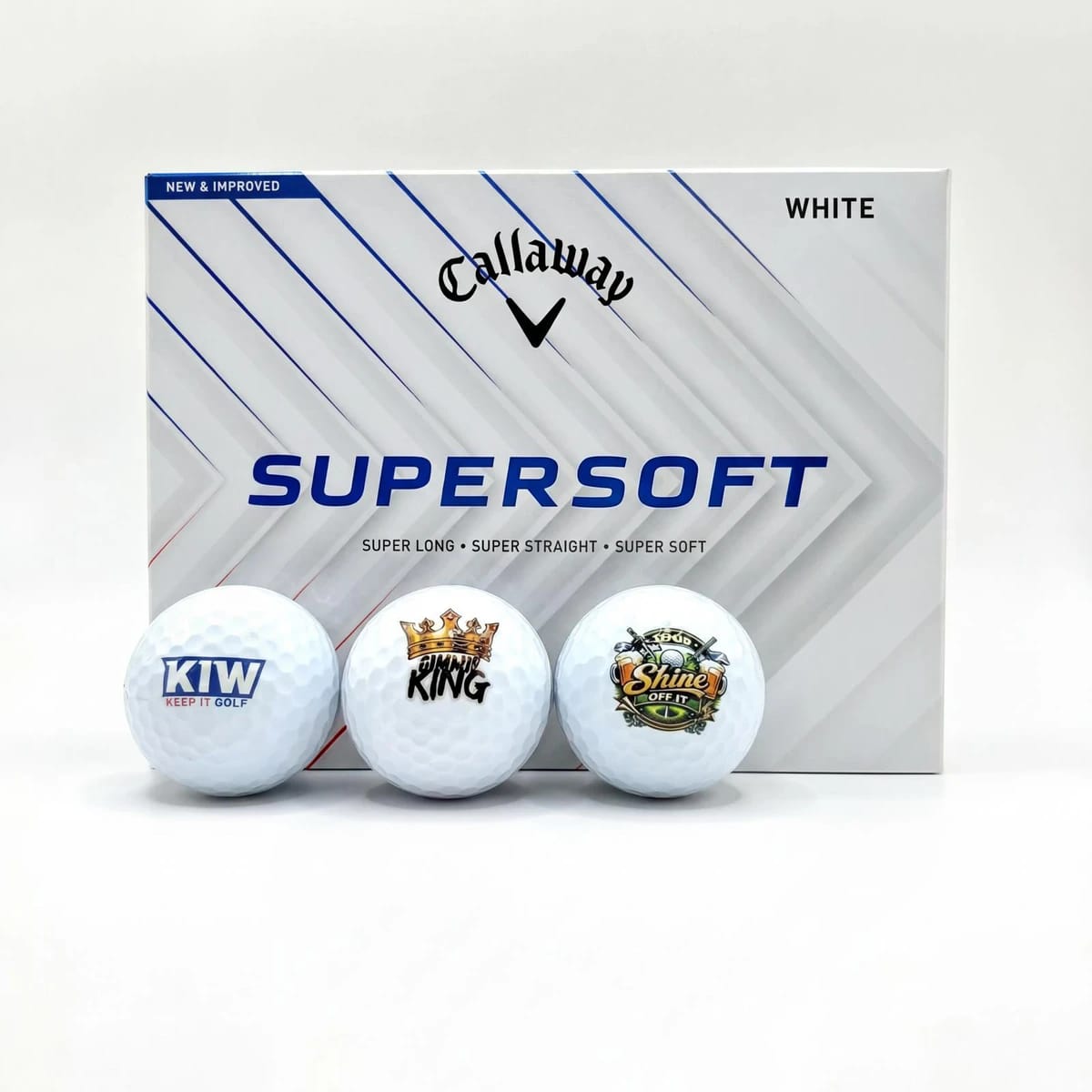 Custom Golf Balls - Callaway Supersoft - personalised gift