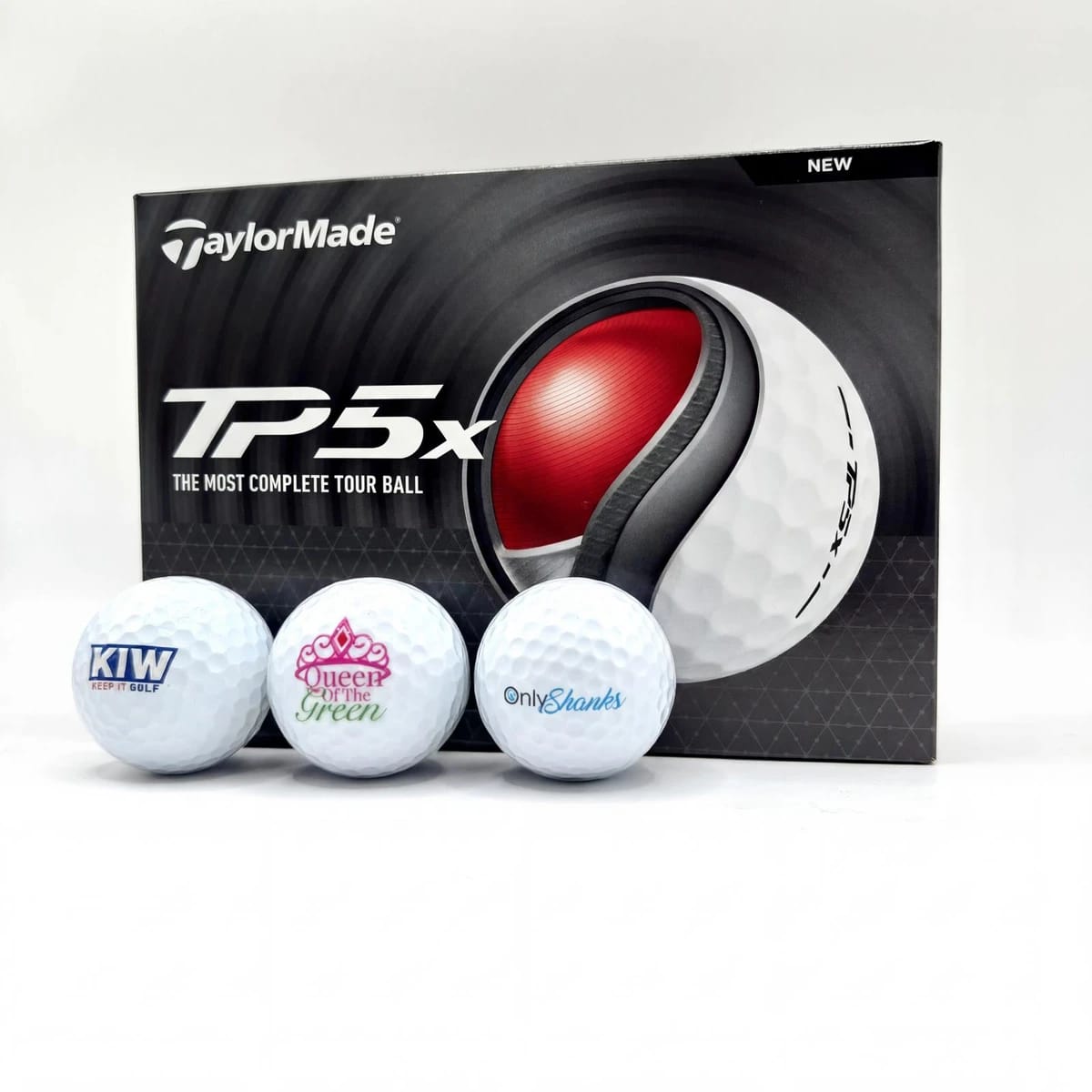 Custom Golf Balls - TaylorMade TP5x - personalised gift