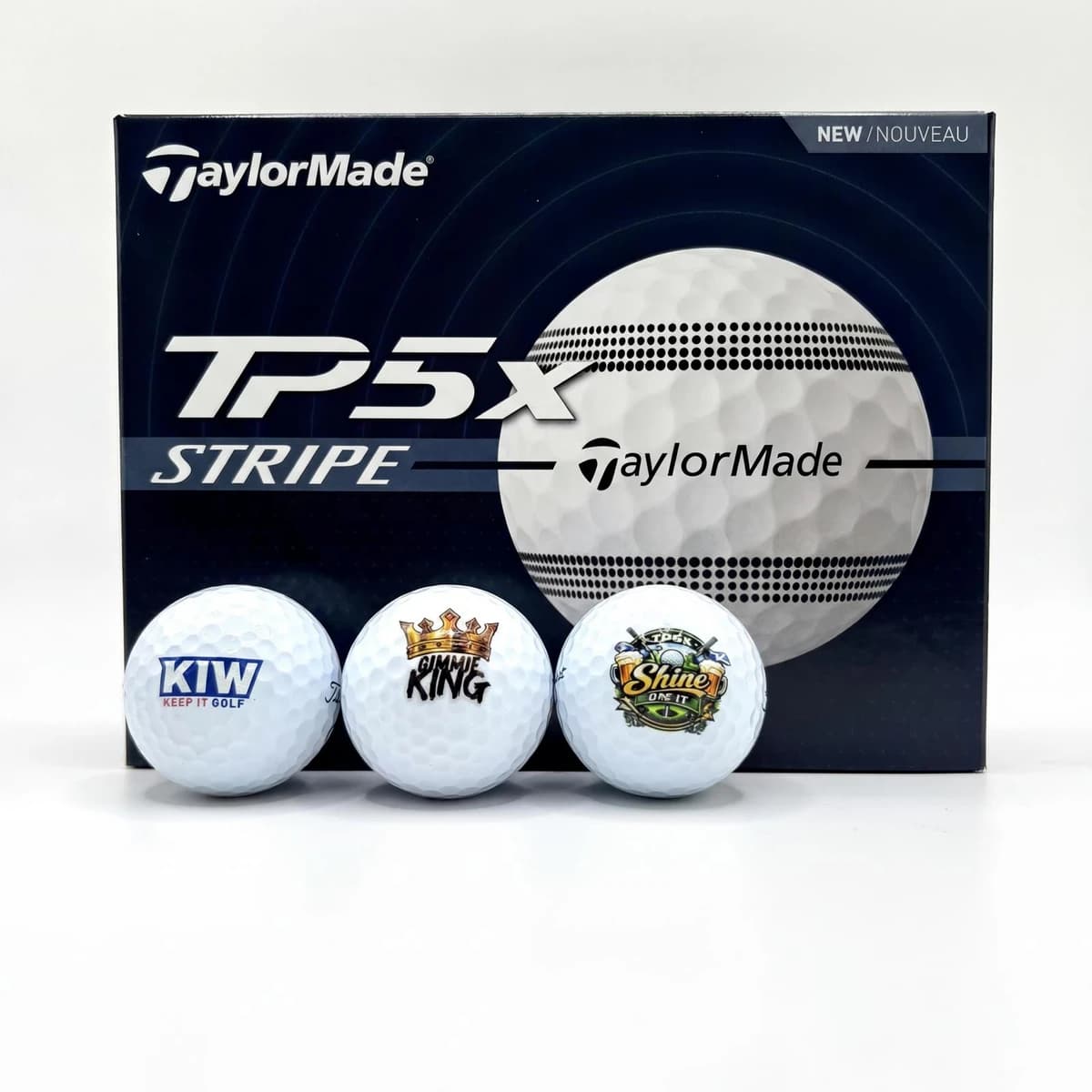 Custom Golf Balls - TaylorMade TP5x Stripe - Image 1