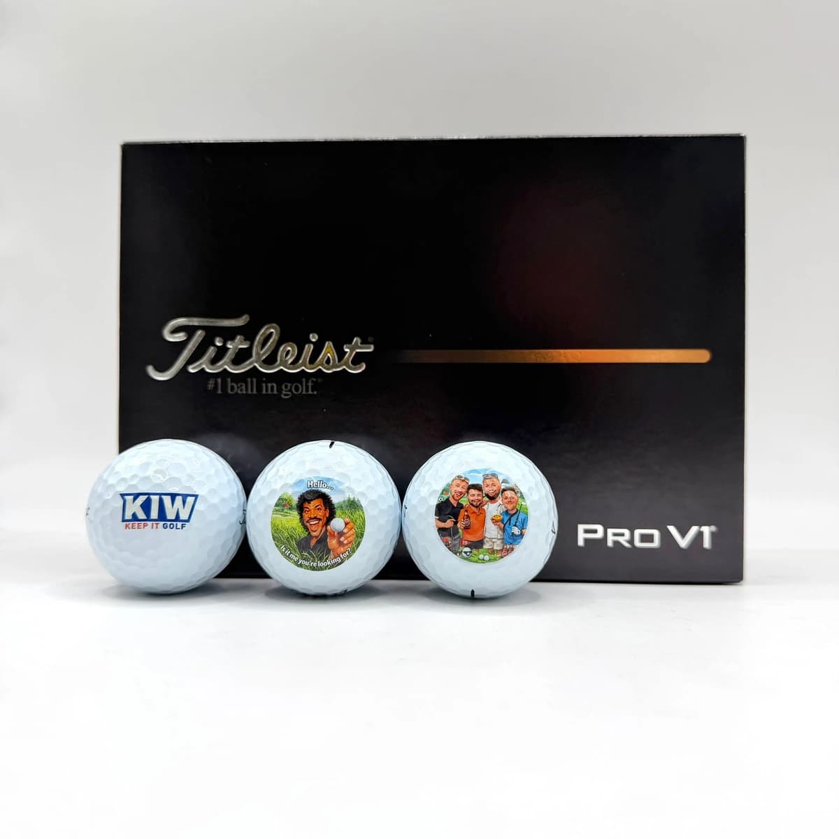 Custom Golf Balls - Titleist Pro V1 - Image 1