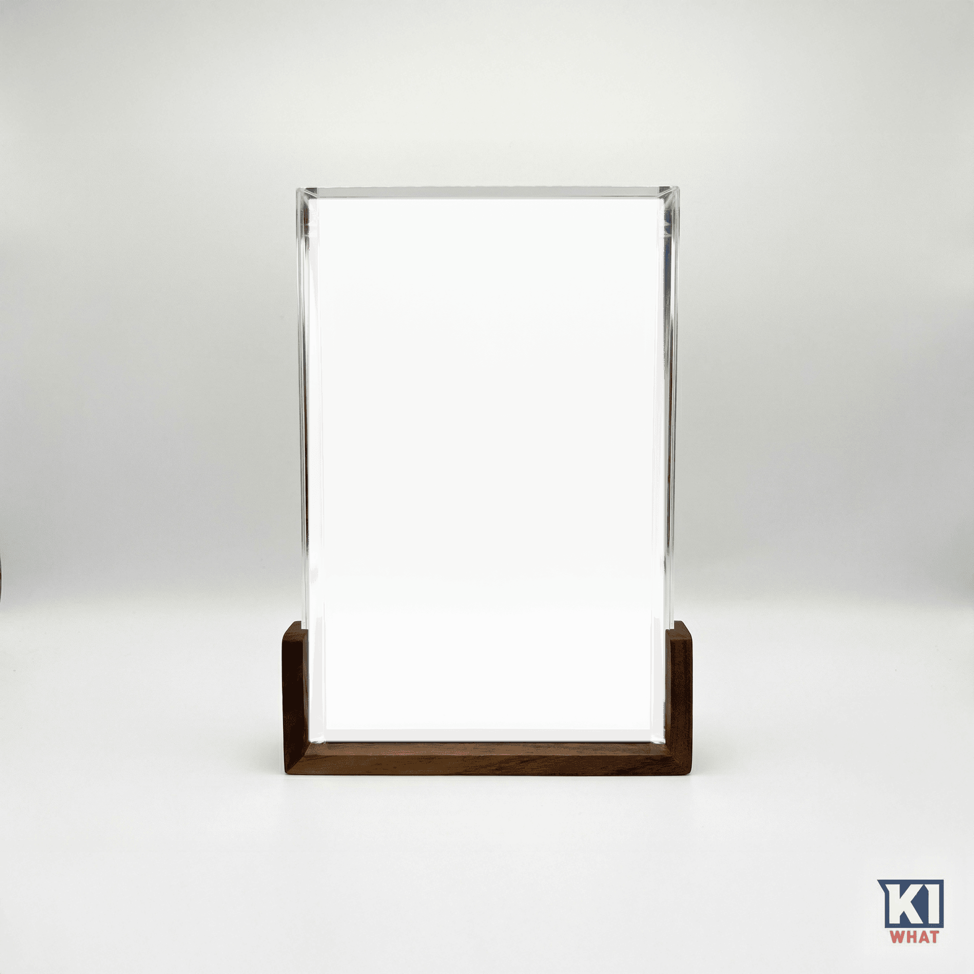 Acrylic Photo Mood Light - Dark Wood U Frame Portrait