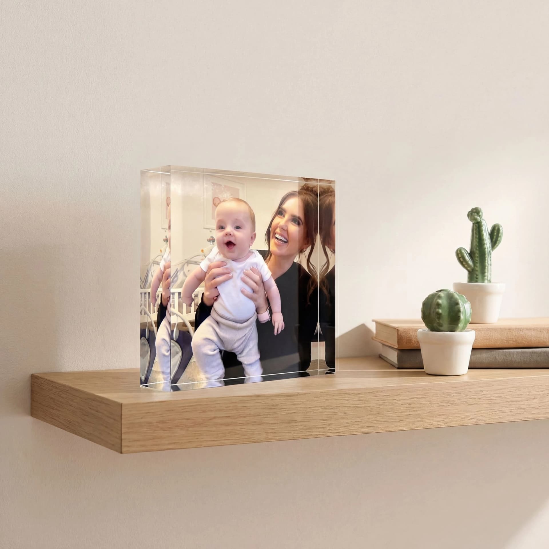 25mm Thick Acrylic Photo Block - personalised gift