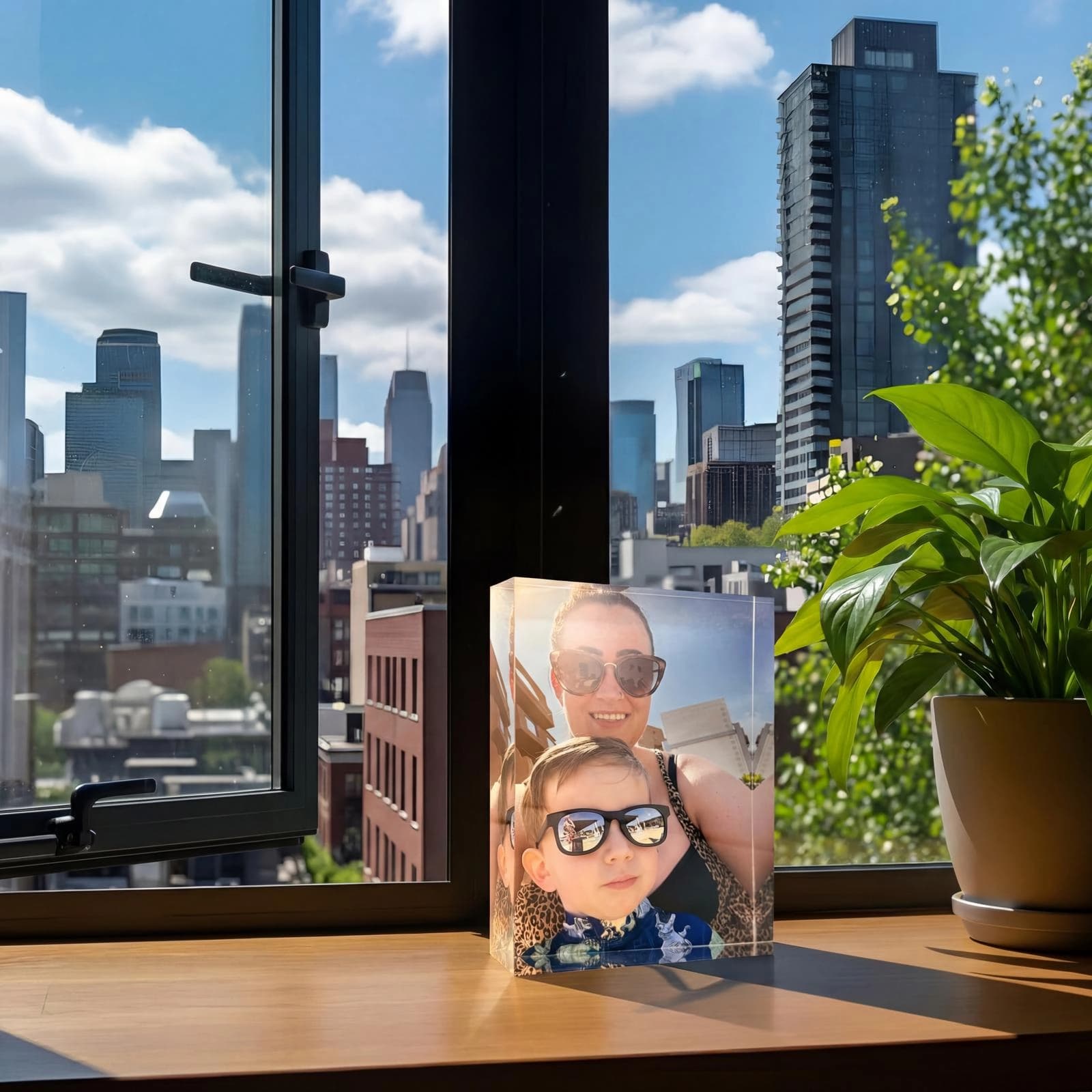 25mm Thick Acrylic Photo Block - personalised gift