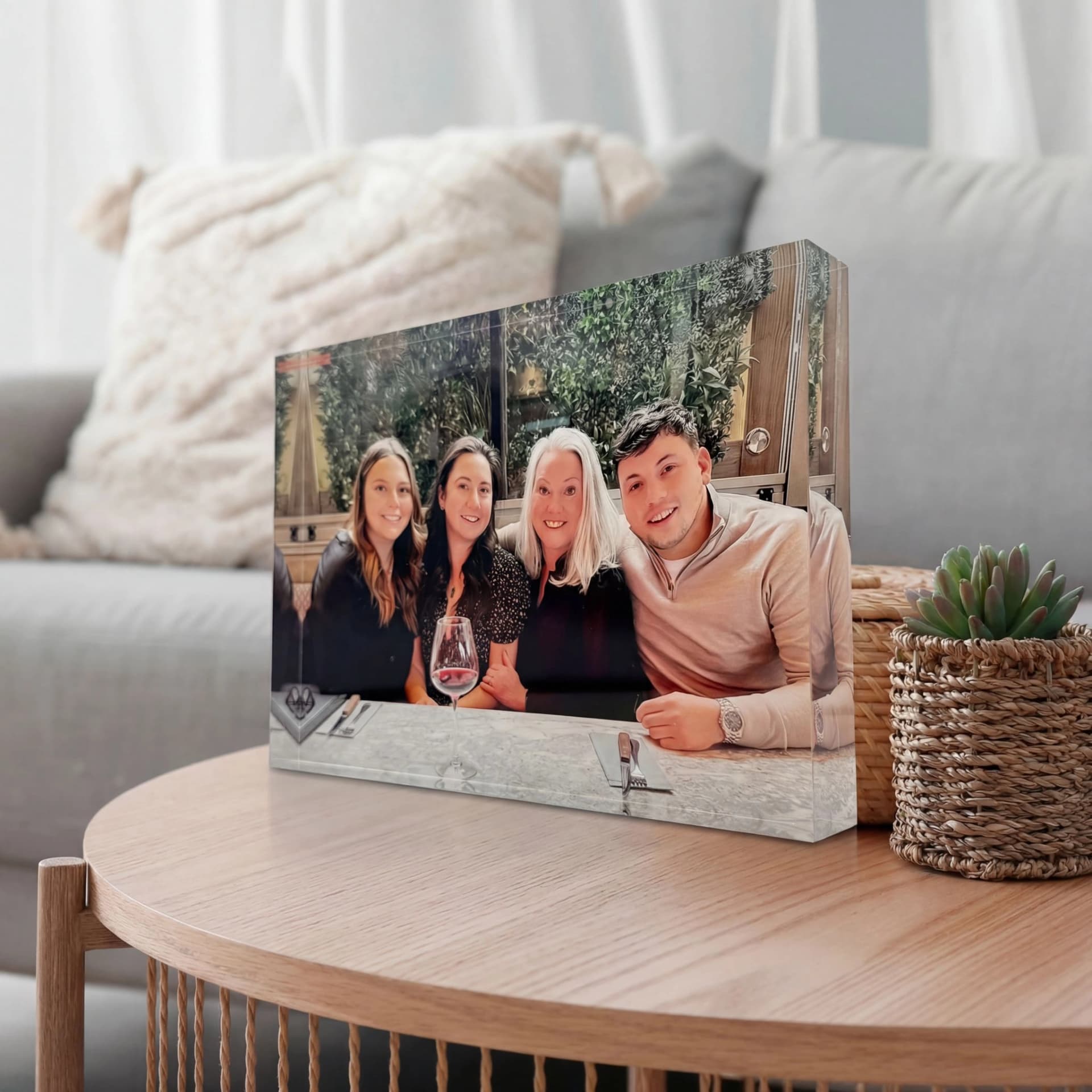 25mm Thick Acrylic Photo Block - personalised gift
