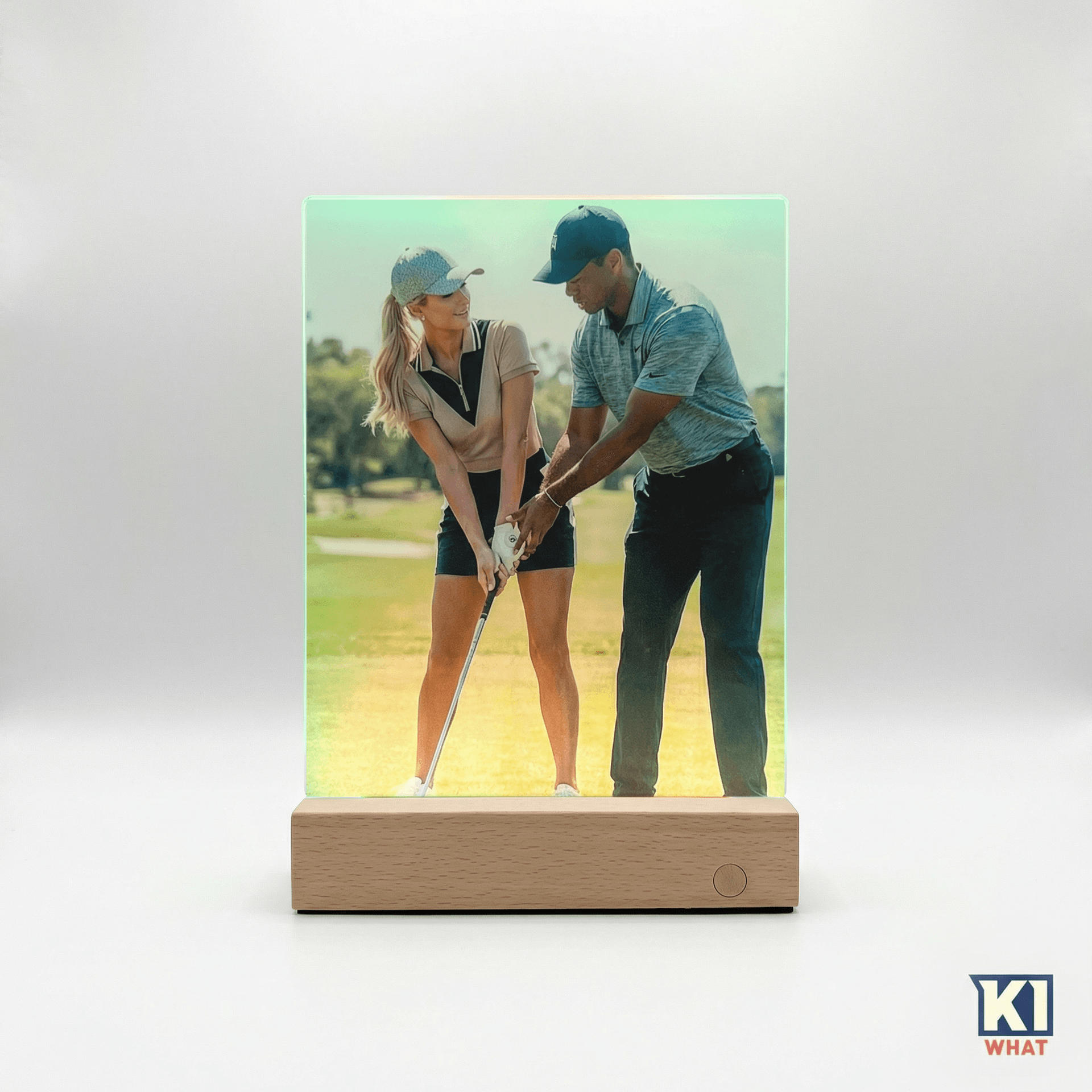 Acrylic Photo Warm Light - Rechargeable Base - personalised gift
