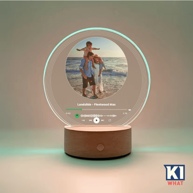 Round Music Plaque LED Night Light - personalised gift