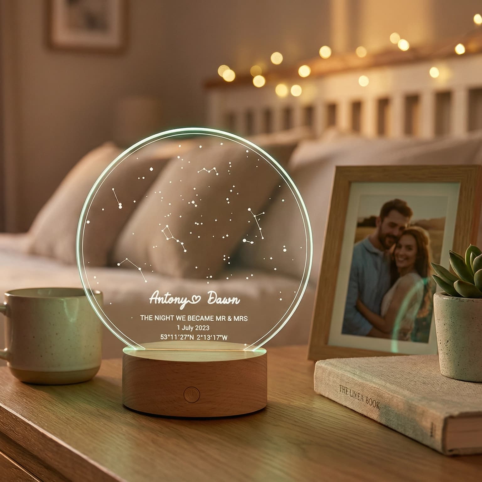 Star Map LED Night Light - Image 1