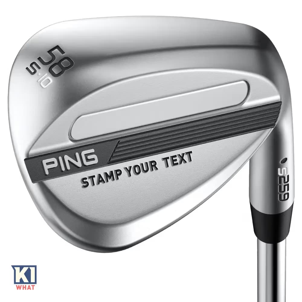 Custom Stamped Wedge - Ping S259 Chrome - personalised gift