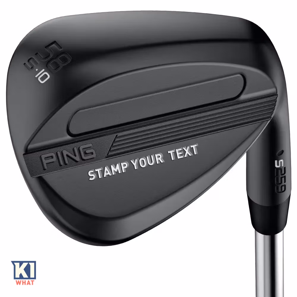 Custom Stamped Wedge - Ping S259 Midnight - personalised gift